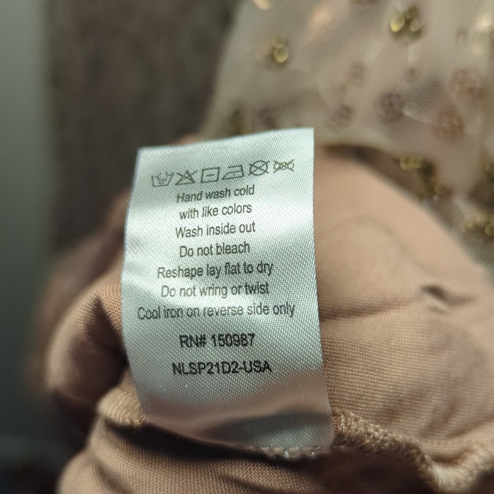 Noralee Maura Sequin + Tulle Dress Mocha Easter Flower Girl NEW Girls Size 8 - Picture 6 of 7
